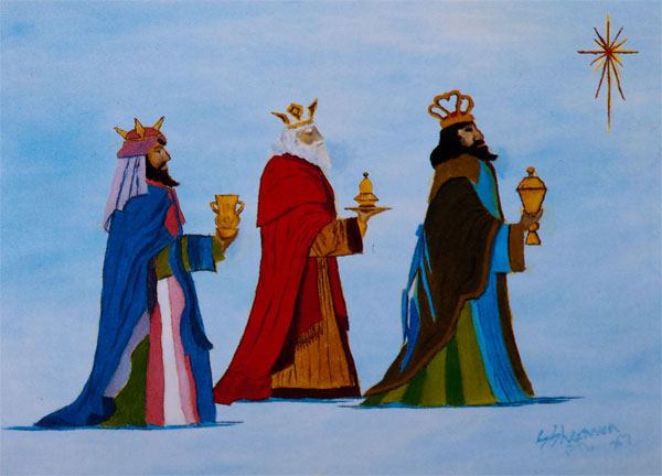 Three Wise Men with Gifts